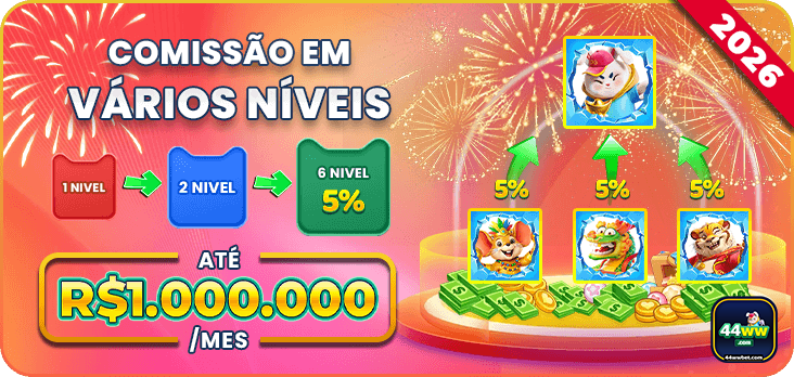 COMISSAO EM VARIOS NIVEIS ATE R$1.000.000 MES